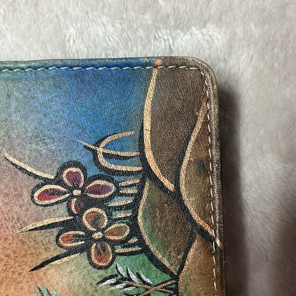 Biacci Hand Painted Leather Wallet - Picture 12 of 13